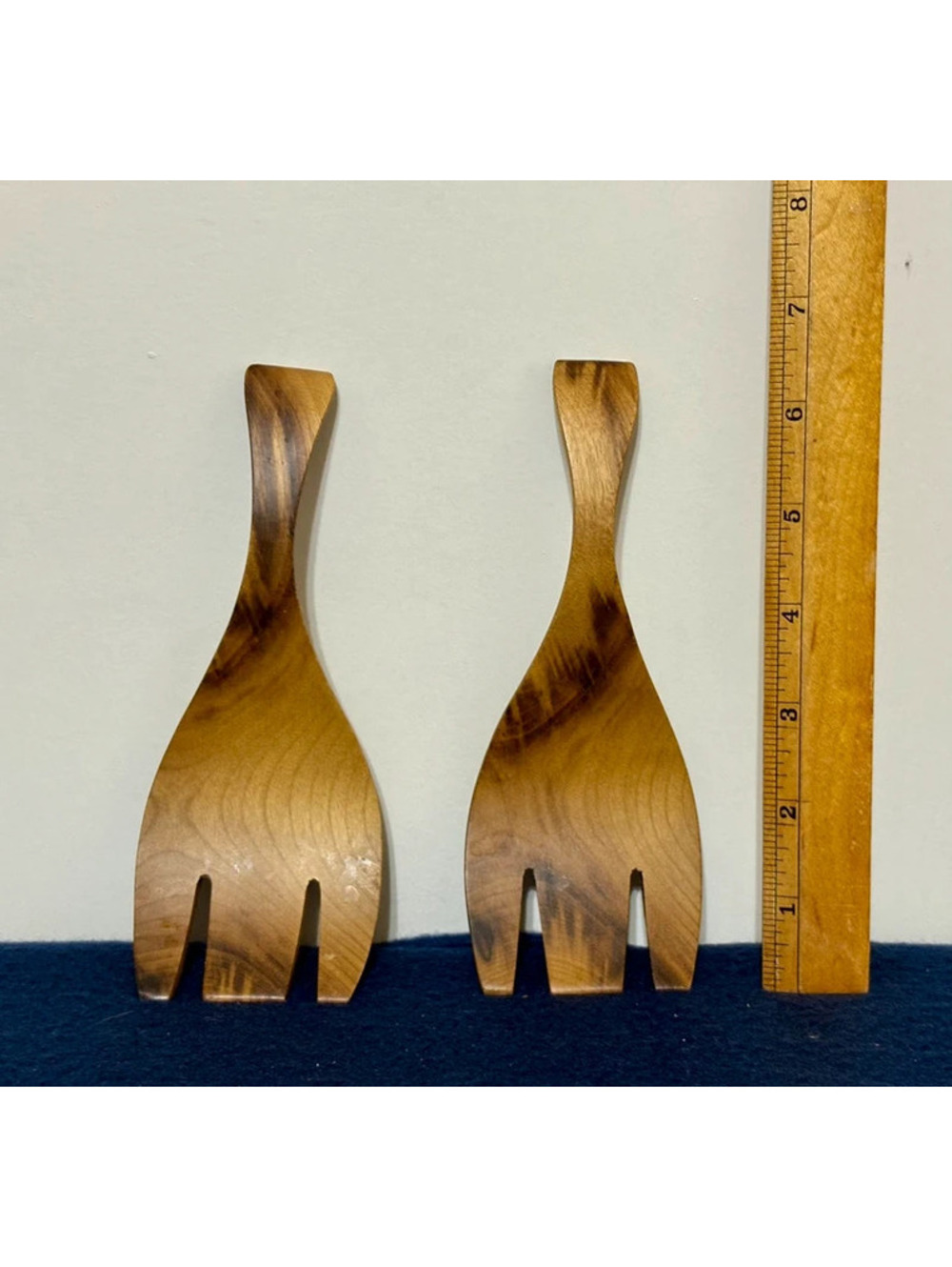 Wood Salad hand tosser x2